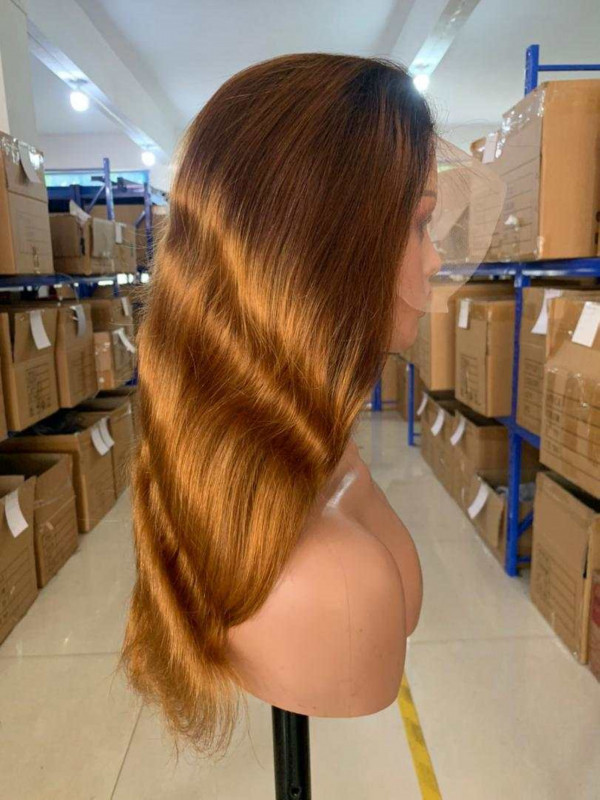 Women human wigs virgin hair 4x4 Lace virgin hair deep wave 180 density