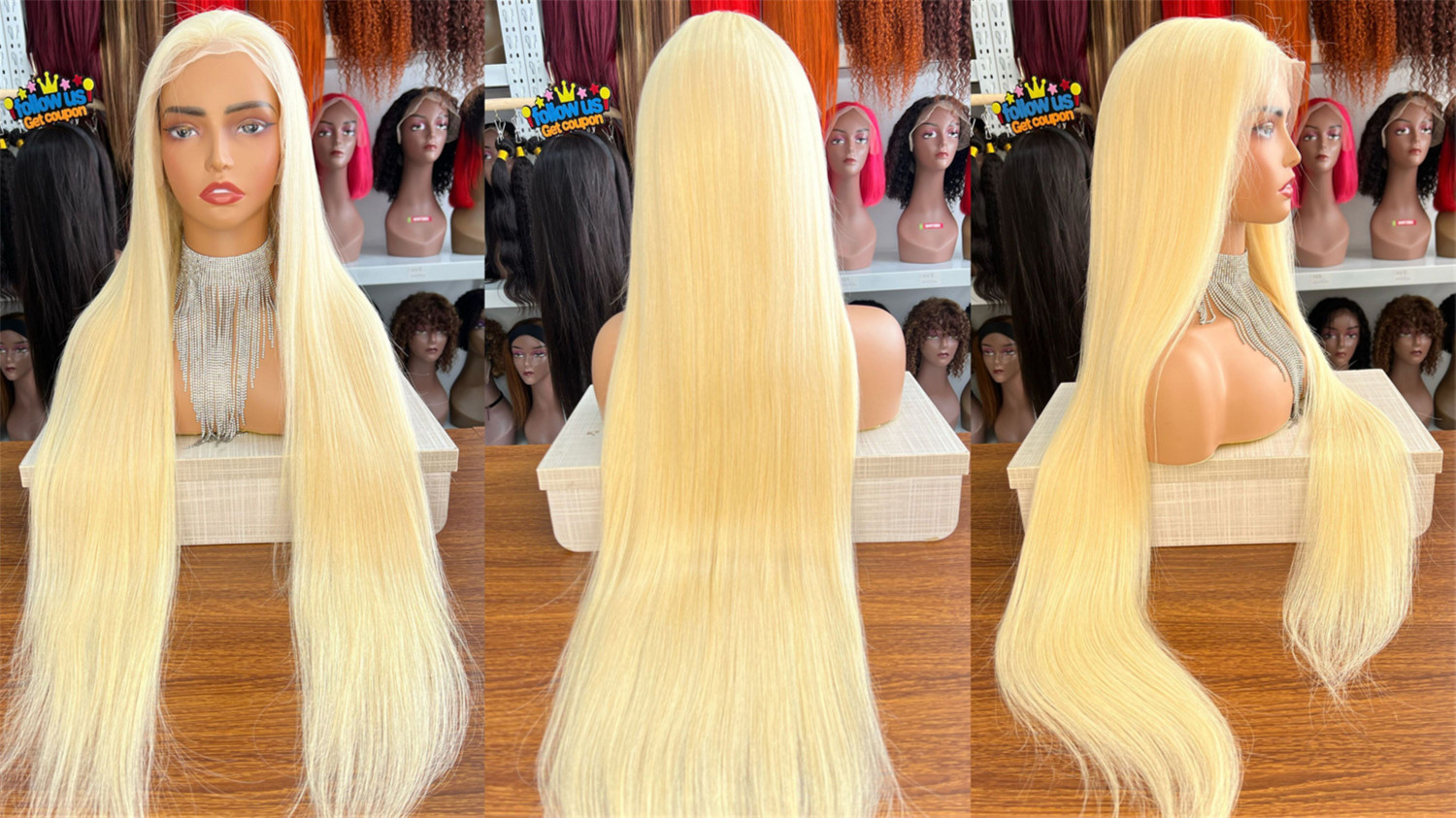 13x4 180 density HD lace wig straight 10A grade