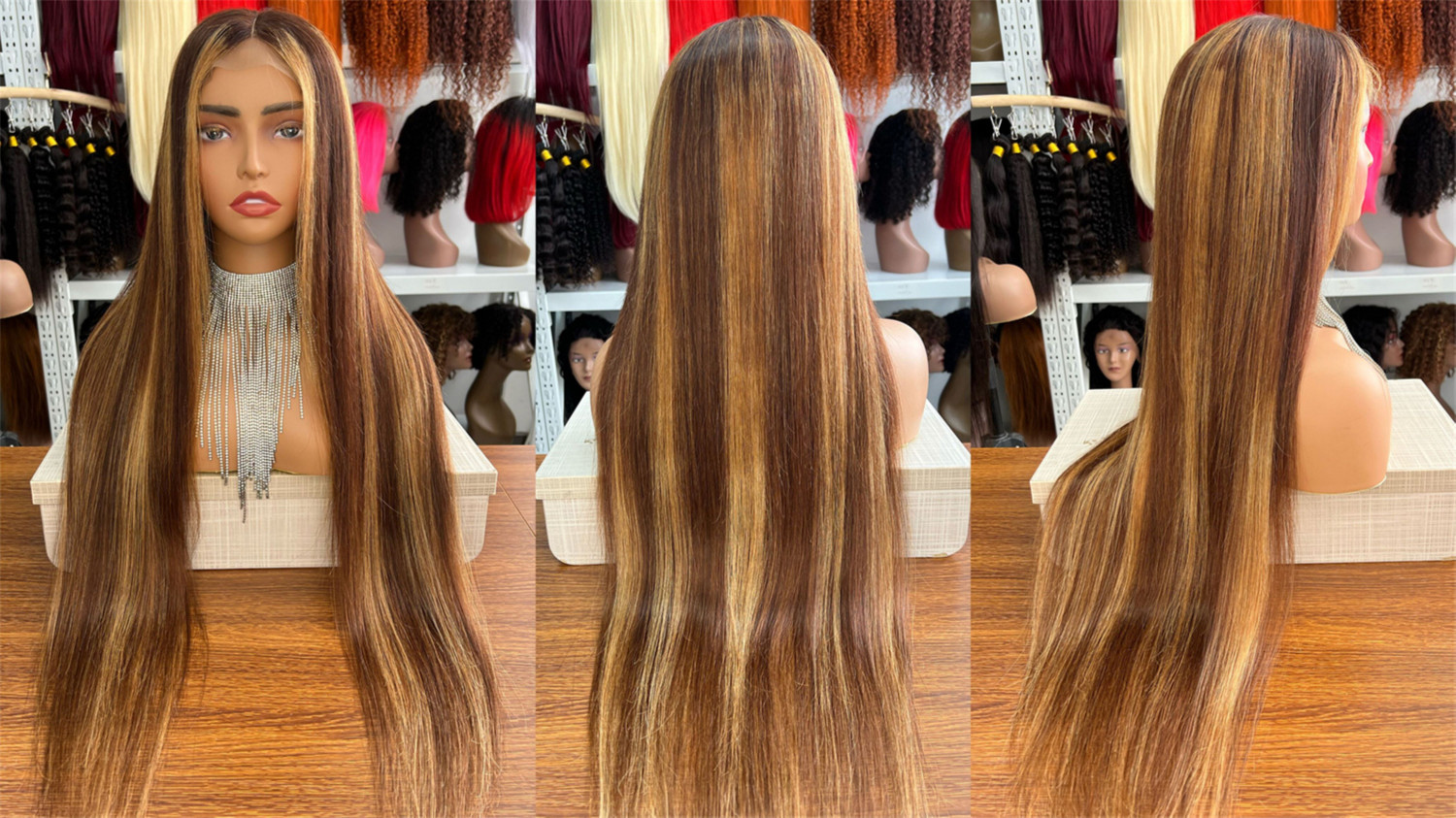 100% virgin hair 13x4 transparent Lace wig Straight